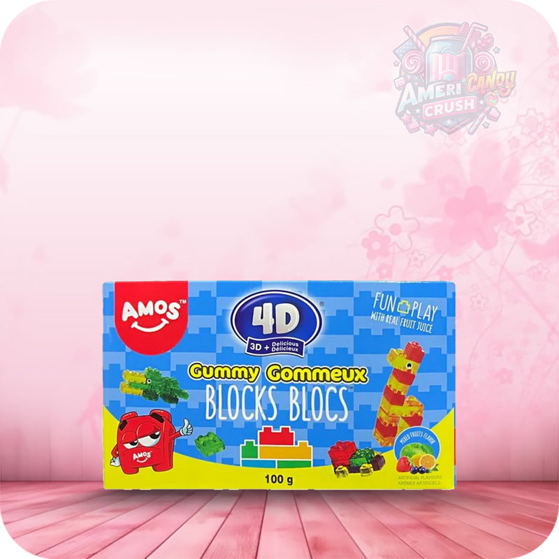 Amos 4D Gummy Blocks Theatre Box 100g