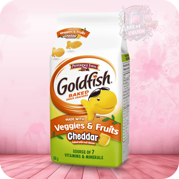 Goldfish Crackers Veggies and Fruit Cheddar Flavour (180g)