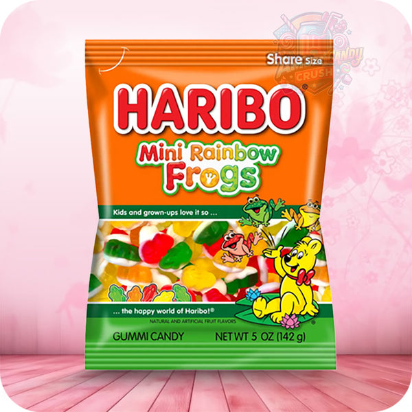 Haribo Mini Rainbow Frogs Peg Bag 142g	Sweets & Candy 	x	2.99