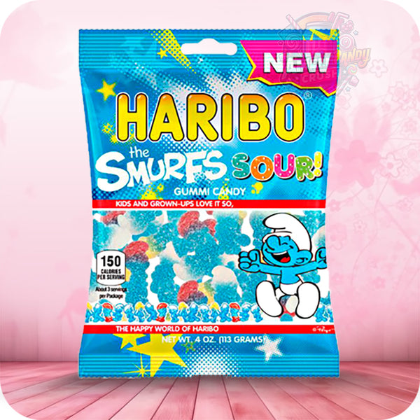 Haribo Sour Smurfs Peg Bag 	Sweets & Candy 	x	2.99