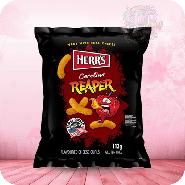 Herrs Carolina Reaper Cheese Curls 113g	Snacks & Crisps