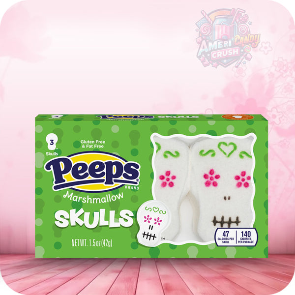 Peeps Halloween Marshmallow Skulls 3PK 42g