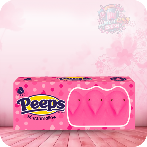 Peeps Pink Marshmallow Chicks 5 Packs 42g