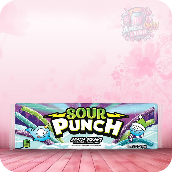 Sour Punch Arctic straw 3.2oz tray