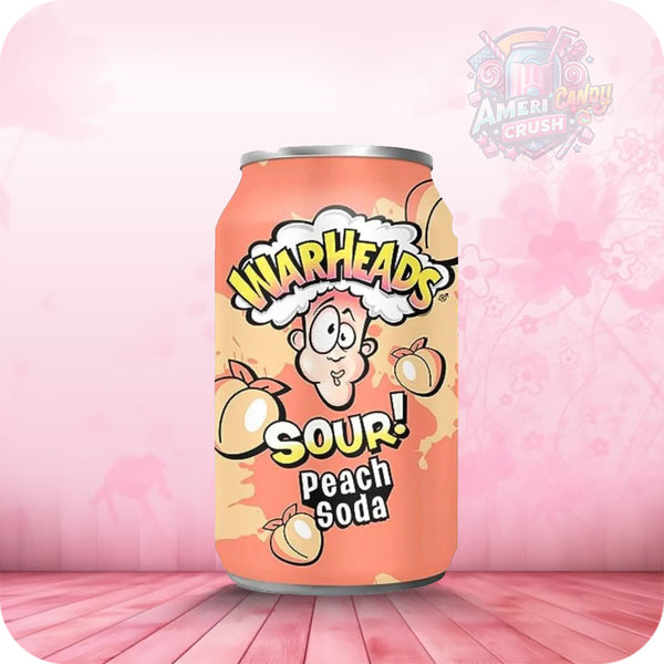 Warhead Sour Peach Soda 355ml